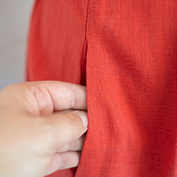 Anthropologie Linen Blend Vintage Style Dress - Picture 6 of 8